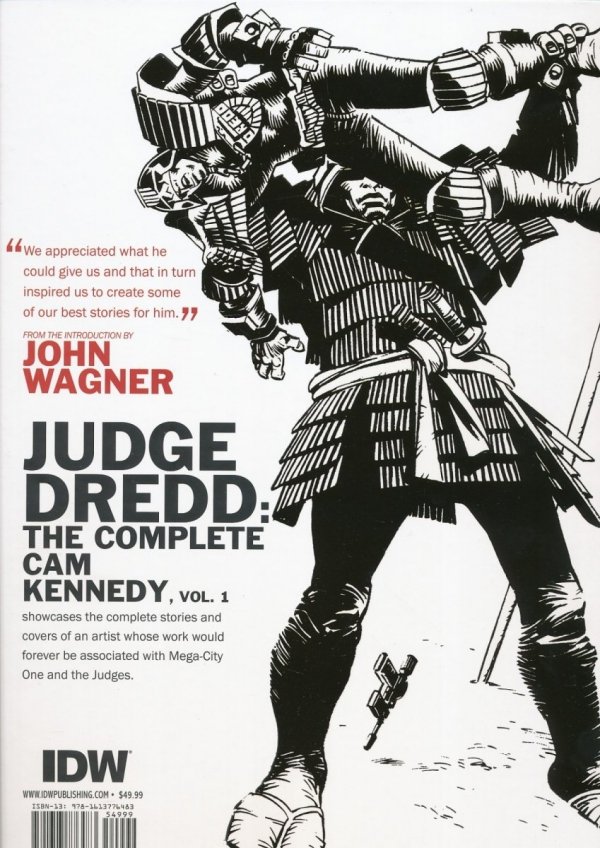 JUDGE DREDD THE COMPLETE CAM KENNEDY VOL 01 HC [9781613776483] **promocja TOMY**