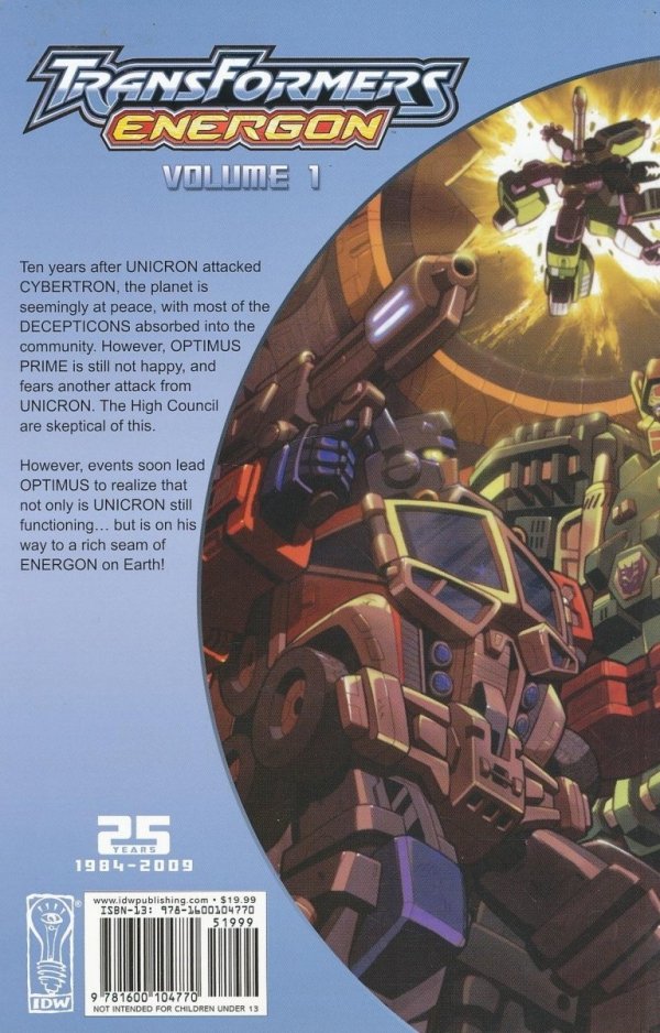 TRANSFORMERS ENERGON VOL 01 TP [9781600104770] **promocja TOMY**