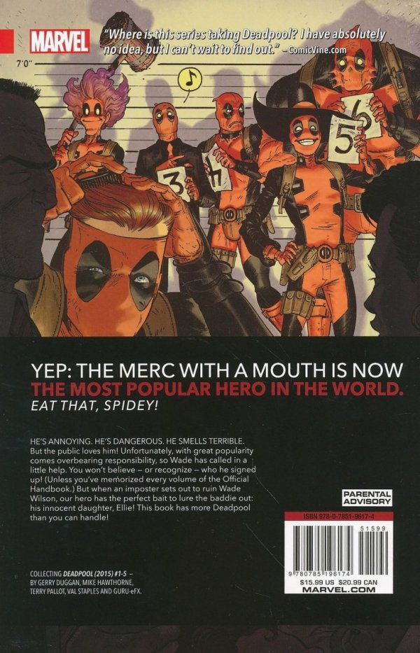DEADPOOL WORLDS GREATEST VOL 01 MILLIONAIRE WITH A MOUTH TP [9780785196174]