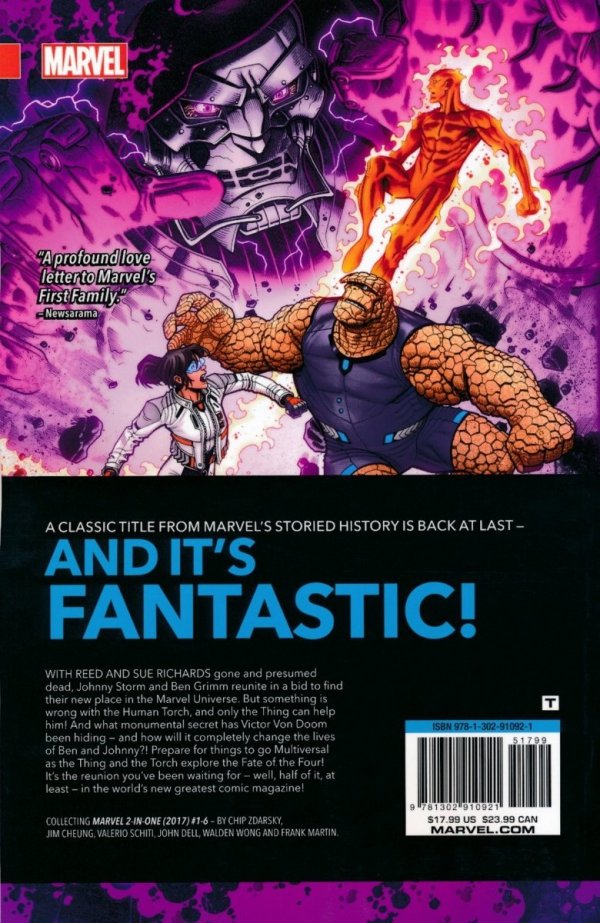 MARVEL 2-IN-ONE VOL 01 FATE OF THE FOUR TP [9781302910921] **promocja TOMY**
