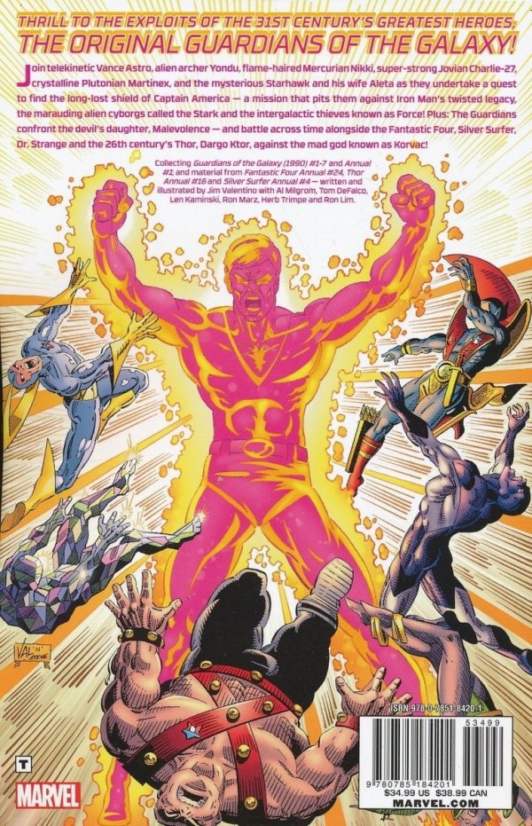 GUARDIANS OF THE GALAXY BY JIM VALENTINO VOL 01 TP [9780785184201] **OFERTA SPECJALNA**