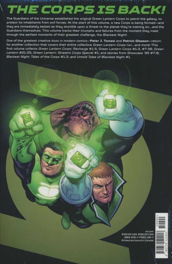 GREEN LANTERN CORPS BY PETER J TOMASI AND PATRICK GLEASON OMNIBUS VOL 01 HC [9781779522917] **OFERTA SPECJALNA**