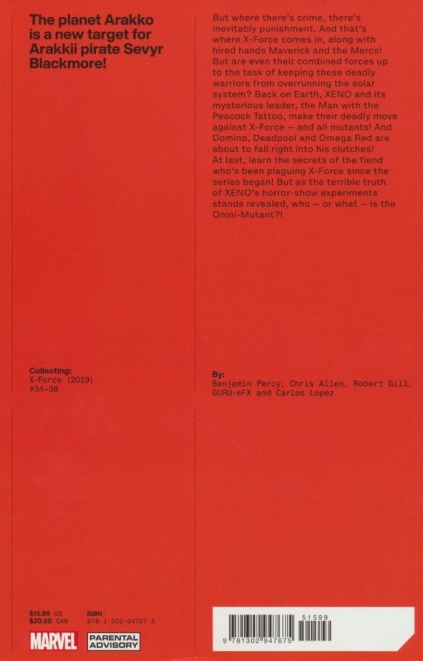 X-FORCE BY BENJAMIN PERCY VOL 06 TP [9781302947675]