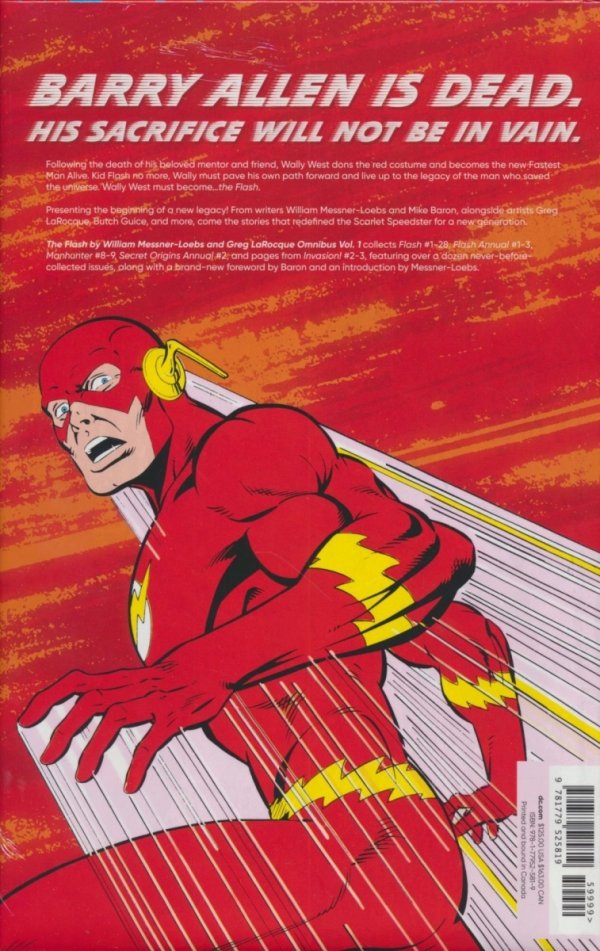 FLASH BY WILLIAM MESSNER-LOEBS AND GREG LAROCQUE OMNIBUS VOL 01 HC [9781779525819] **promocja TOMY**