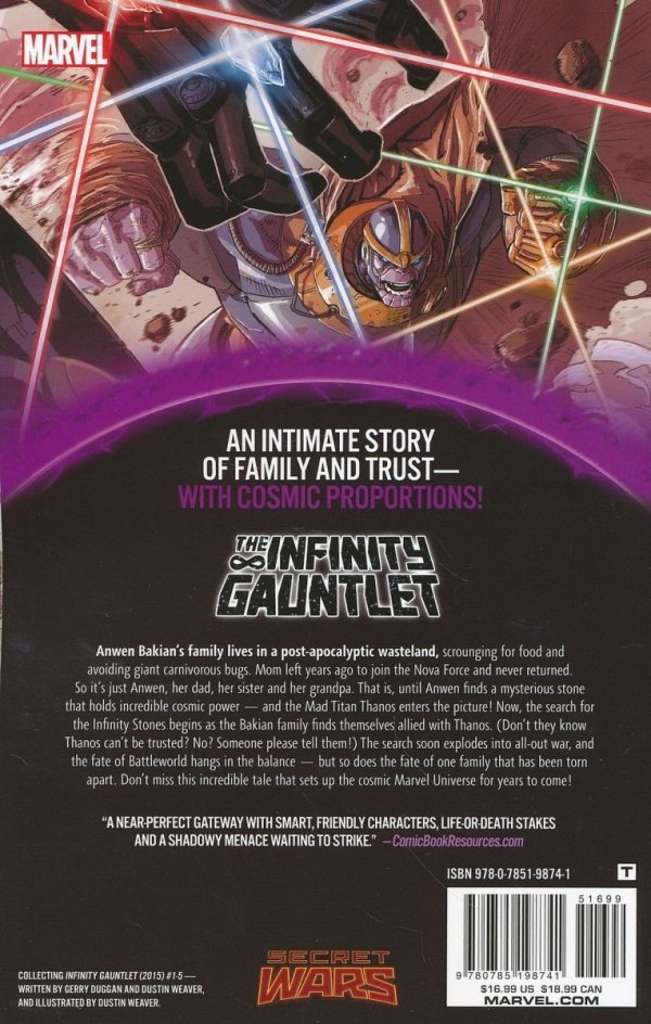 INFINITY GAUNTLET WARZONES TP [9780785198741] **OFERTA SPECJALNA**