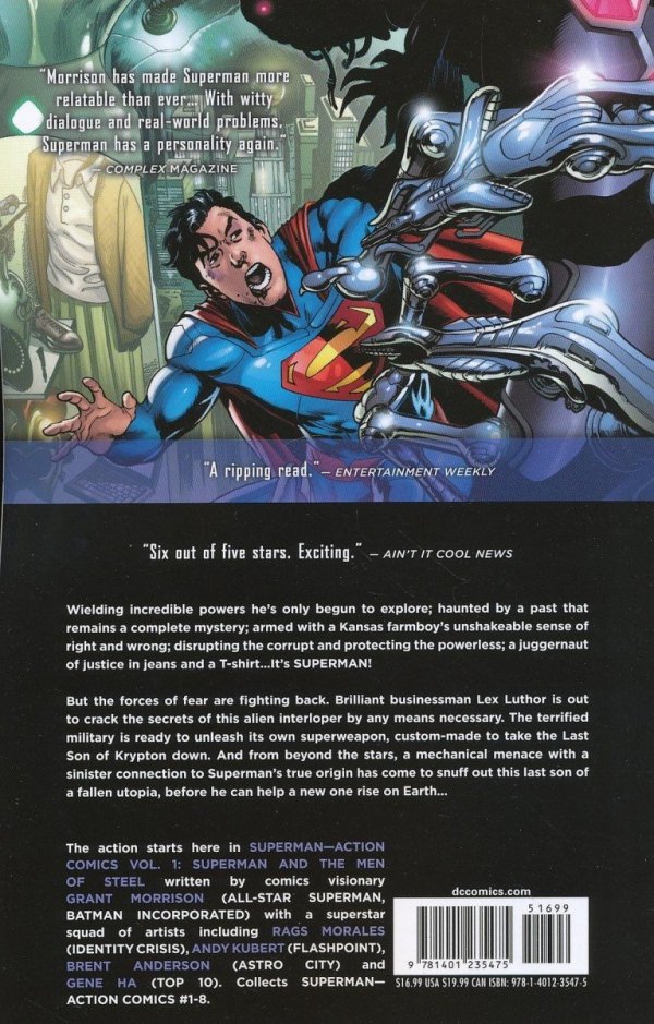 SUPERMAN ACTION COMICS VOL 01 SUPERMAN AND THE MEN OF STEEL TP [9781401235475]