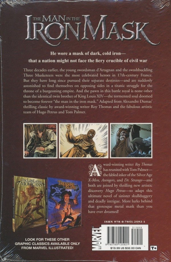 MARVEL ILLUSTRATED THE MAN IN THE IRON MASK HC [9780785125921] **promocja TOMY**