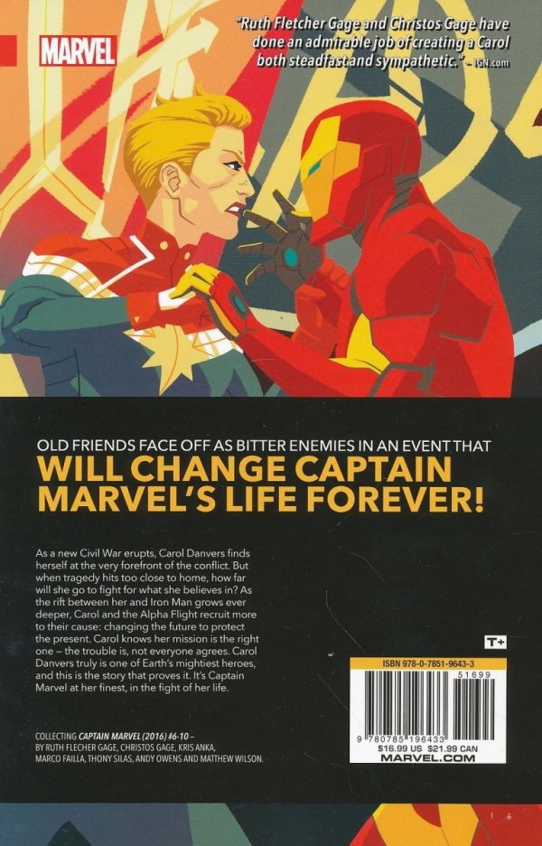 CAPTAIN MARVEL VOL 02 CIVIL WAR II TP [9780785196433]
