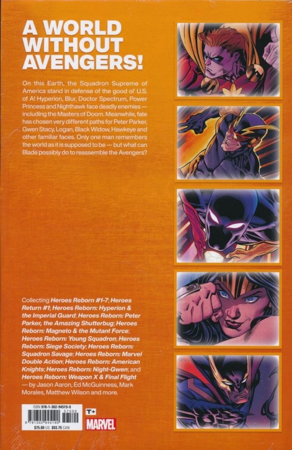 HEROES REBORN AMERICAS MIGHTIEST HEROES OMNIBUS HC [STANDARD] [9781302945190] **promocja TOMY**