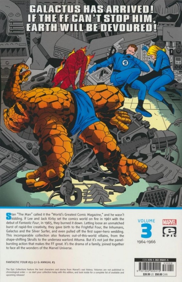 FANTASTIC FOUR EPIC COLLECTION THE COMING OF GALACTUS TP [9781302950415]