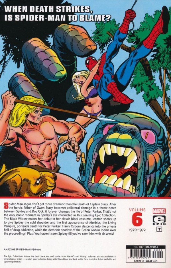 AMAZING SPIDER-MAN EPIC COLLECTION THE DEATH OF CAPTAIN STACY TP [9781302929084]