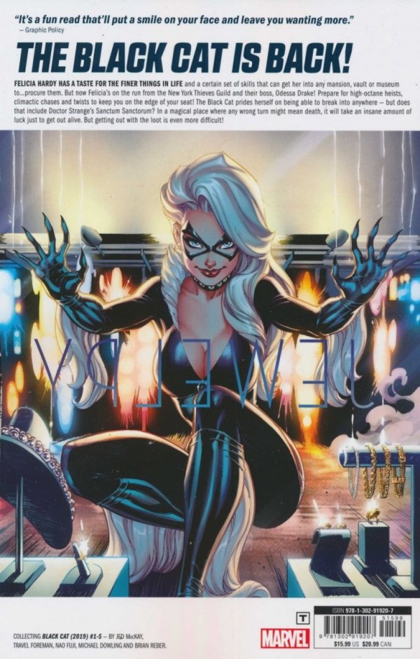 BLACK CAT VOL 01 GRAND THEFT MARVEL TP [9781302919207] **promocja TOMY**