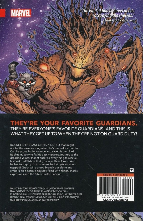 ROCKET RACCOON AND GROOT VOL 00 BITE AND BARK TP [9781302902186]