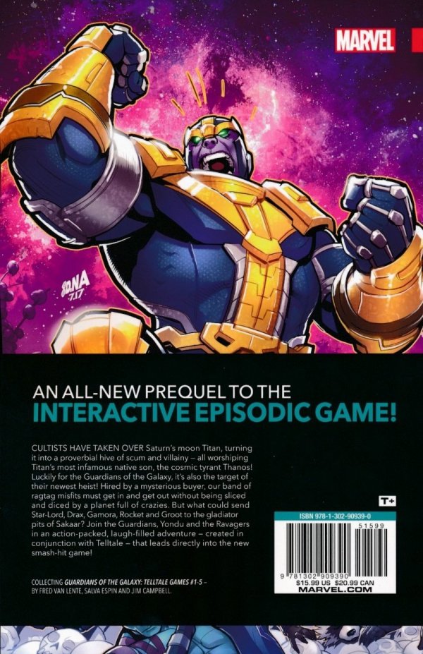 GUARDIANS OF THE GALAXY TELLTALE GAMES TP [9781302909390] **promocja TOMY**