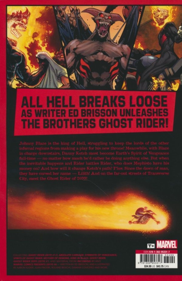 GHOST RIDER BY ED BRISSON TP [9781302953317] **promocja STOCK SALE**