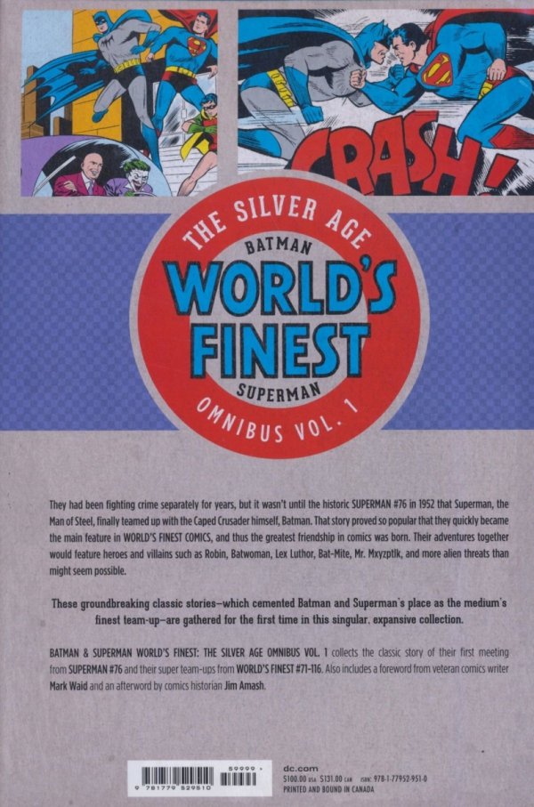 BATMAN AND SUPERMAN WORLDS FINEST THE SILVER AGE OMNIBUS VOL 01 HC [9781779529510] **promocja TOMY**
