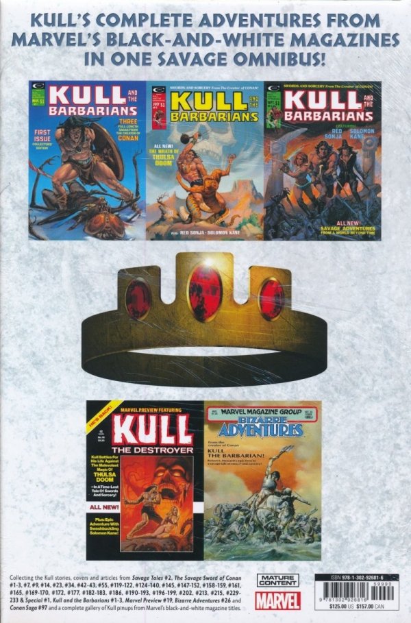 KULL THE SAVAGE THE ORIGINAL MARVEL YEARS OMNIBUS HC [VARIANT] [9781302926816]