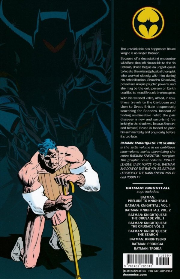 BATMAN KNIGHTQUEST THE SEARCH TP [9781401285012]