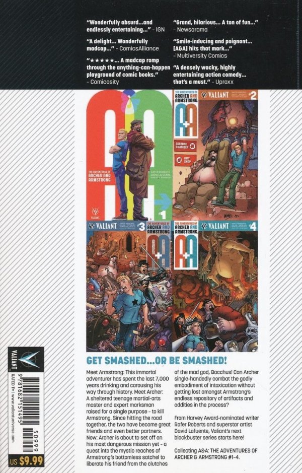 A AND A THE ADVENTURES OF ARCHER AND ARMSTRONG VOL 01 IN THE BAG TP [9781682151495] **promocja TOMY**
