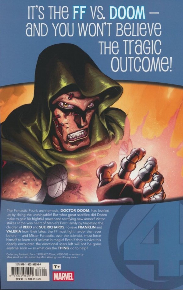FANTASTIC FOUR BY WAID AND WIERINGO UNTHINKABLE TP [9781302962944]
