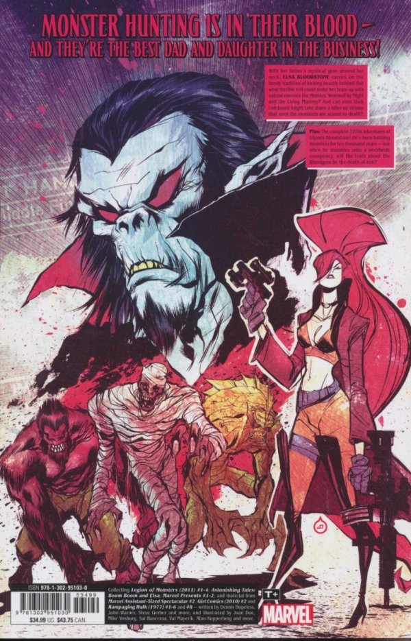 BLOODSTONE AND THE LEGION OF MONSTERS TP [9781302951030] **OFERTA SPECJALNA**