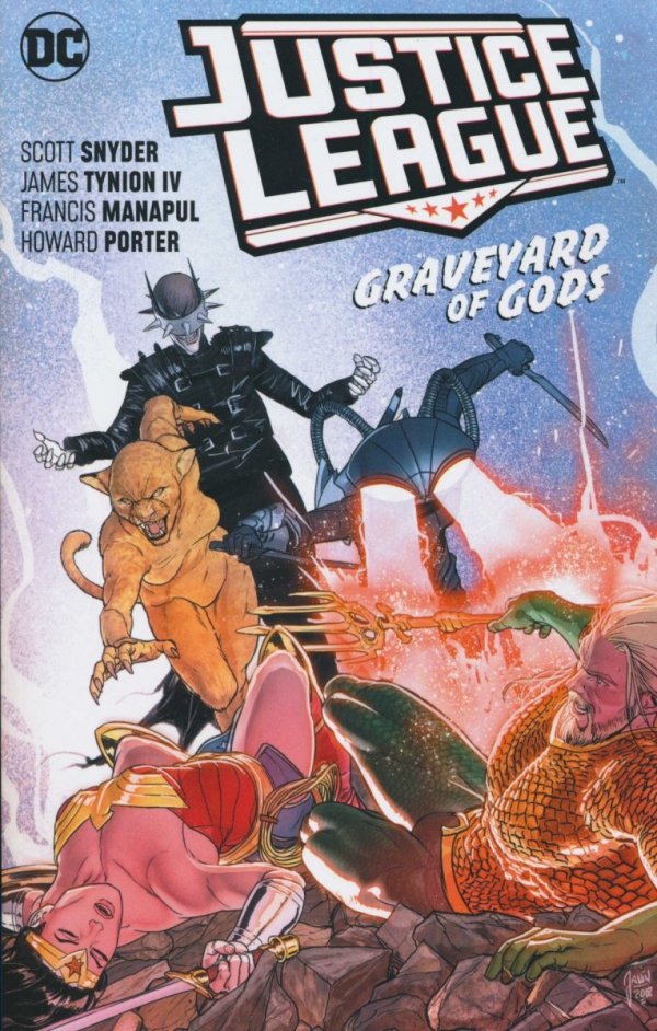 JUSTICE LEAGUE VOL 02 GRAVEYARD OF GODS TP [9781401288495] **promocja TOMY**