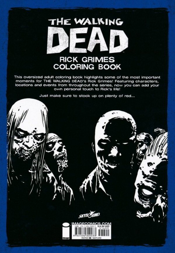 WALKING DEAD RICK GRIMES COLORING BOOK TP [9781534300033]
