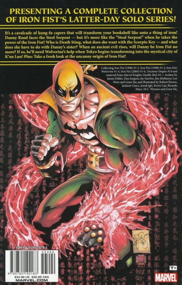 IRON FIST THE RETURN OF KUN LUN TP [9780785192183]