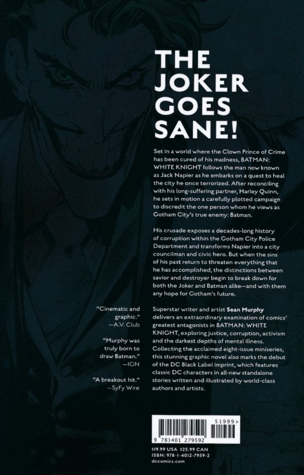 BATMAN WHITE KNIGHT TP [9781401279592] **promocja TOMY**