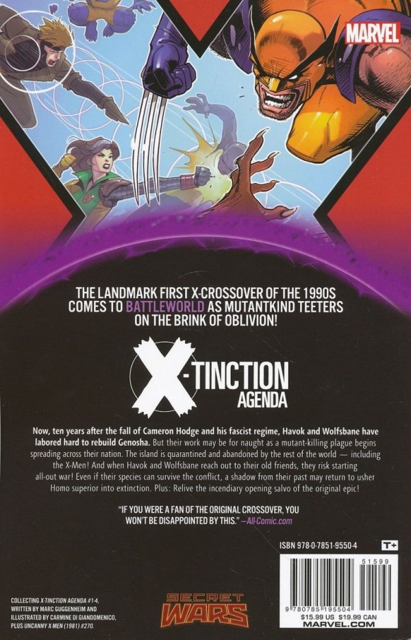 X-TINCTION AGENDA WARZONES TP [9780785195504] **OFERTA SPECJALNA**