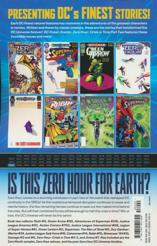 DC FINEST EVENTS ZERO HOUR CRISIS IN TIME PART 2 TP [9781799501305] **promocja TOMY**