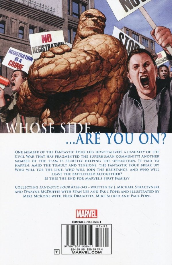CIVIL WAR FANTASTIC FOUR TP [9780785195641] **promocja TOMY**
