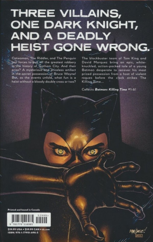BATMAN KILLING TIME HC [STANDARD] [9781779516985]
