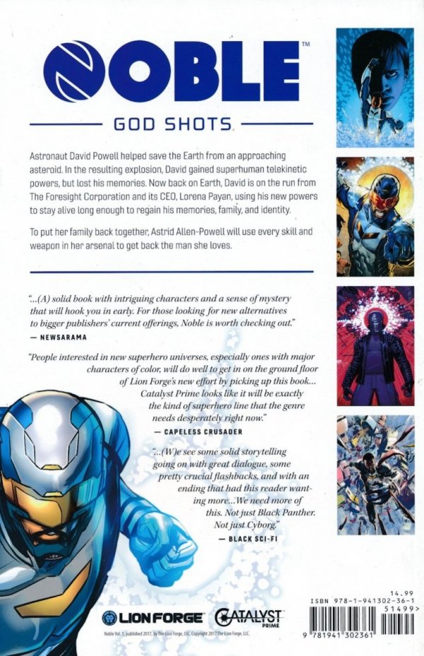 CATALYST PRIME NOBLE VOL 01 GOD SHOTS TP [9781941302361] **promocja TOMY**