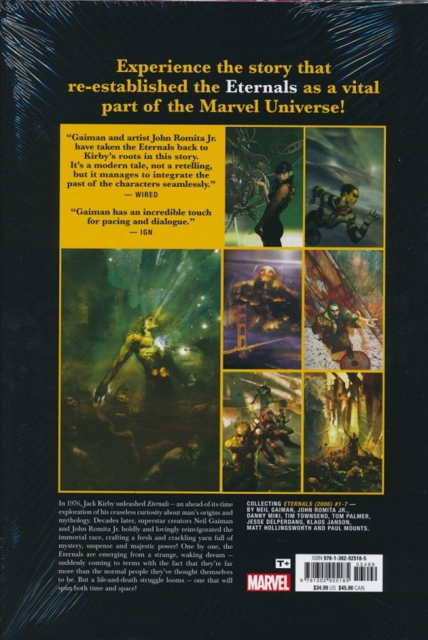 ETERNALS BY GAIMAN AND ROMITA JR HC [STANDARD] [9781302925185] **OFERTA SPECJALNA**