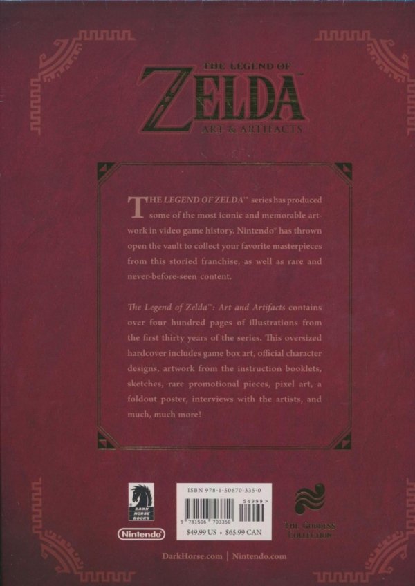 LEGEND OF ZELDA ART AND ARTIFACTS HC [9781506703350]