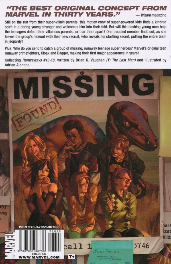 RUNAWAYS THE GOOD DIE YOUNG TP [9780785136736]