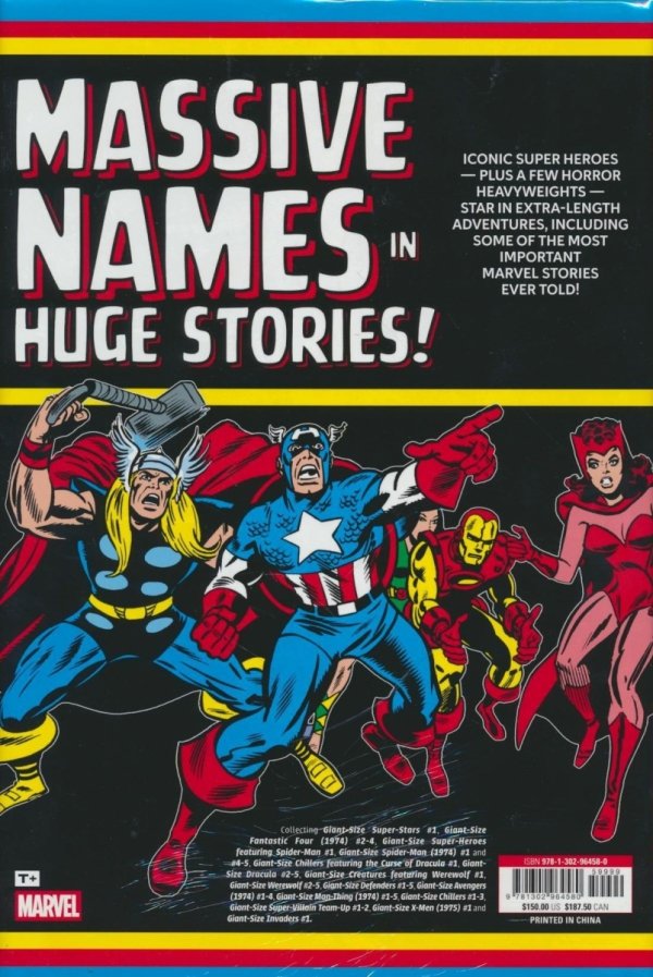 GIANT-SIZE MARVEL OMNIBUS HC [VARIANT] [9781302964580] **PROMOCJA TOMY**