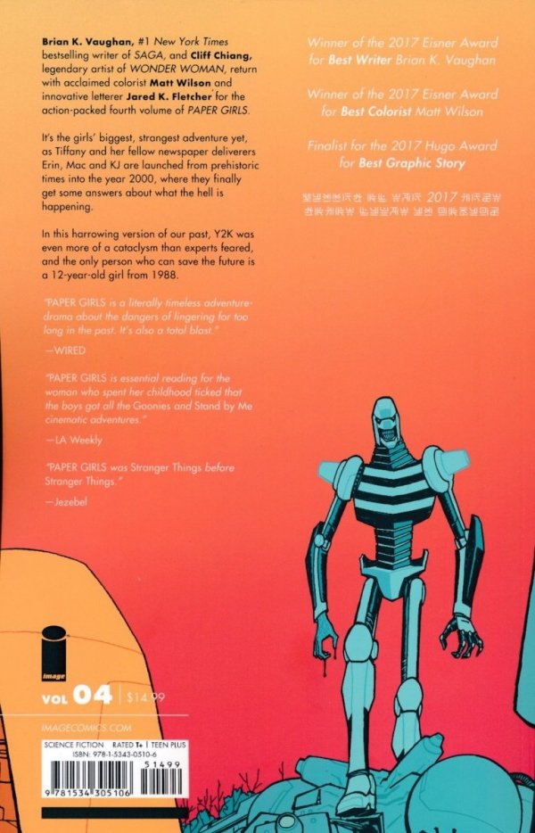 PAPER GIRLS VOL 04 TP [9781534305106] **promocja TOMY**