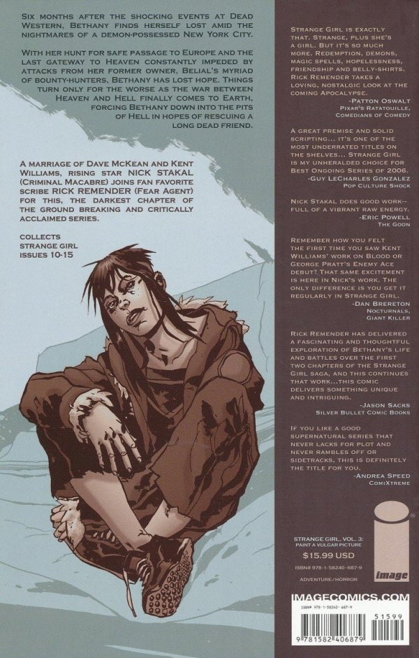STRANGE GIRL VOL 03 PAINT A VULGAR PICTURE TP [9781582406879] **OFERTA SPECJALNA**