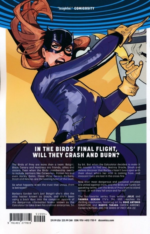 BATGIRL AND THE BIRDS OF PREY VOL 03 FULL CIRCLE TP [9781401277819]