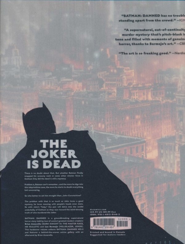 BATMAN DAMNED HC [9781401291402]