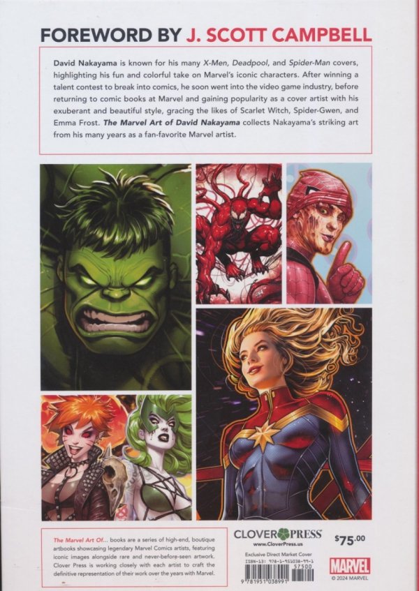 MARVEL ART OF DAVID NAKAYAMA HC [VARIANT] [9781951038991]