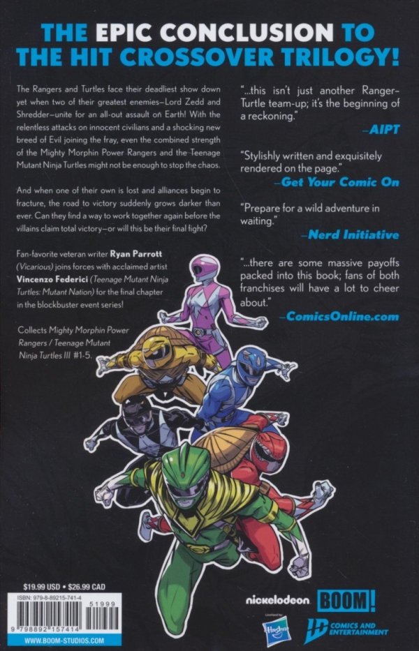 MIGHTY MORPHIN POWER RANGERS TEENAGE MUTANT NINJA TURTLES III TP [9798892157414]