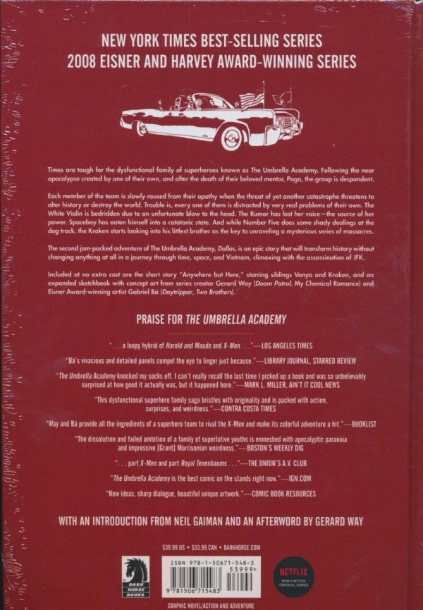UMBRELLA ACADEMY LIBRARY EDITION VOL 02 DALLAS HC [9781506715483]