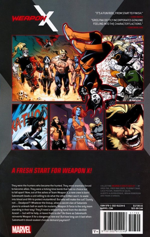 WEAPON X VOL 05 WEAPON X-FORCE TP [9781302912246] **OFERTA SPECJALNA**