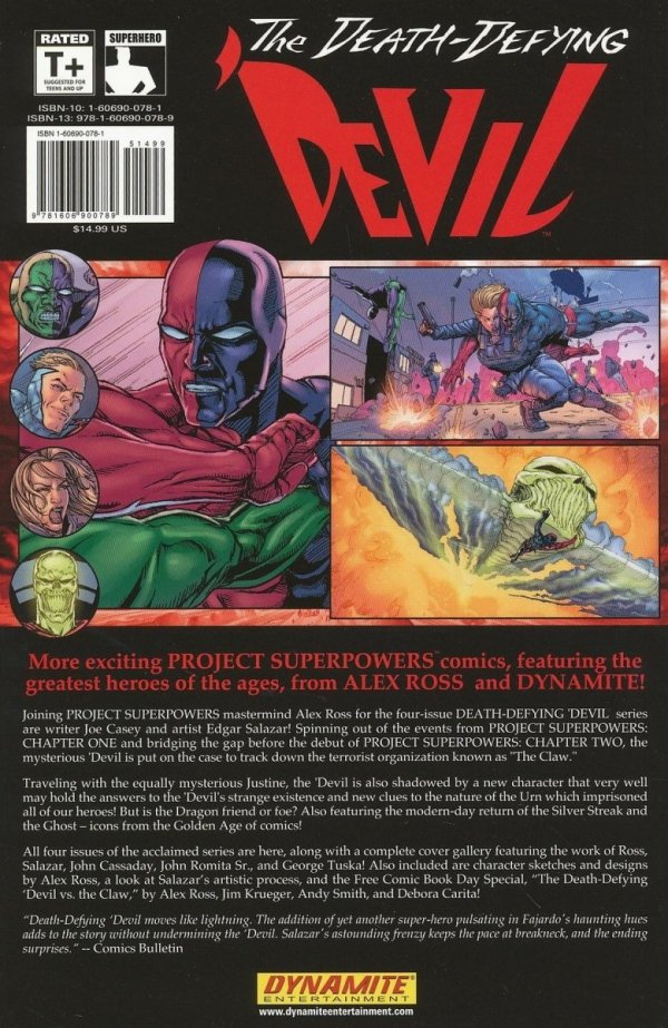 PROJECT SUPERPOWERS THE DEATH-DEFYING DEVIL VOL 01 TP [9781606900789] **PROMOCJA SUPER SALE**