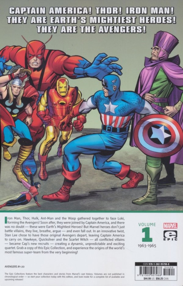AVENGERS EPIC COLLECTION EARTHS MIGHTIEST HEROES TP [9781302957988] **promocja TOMY**