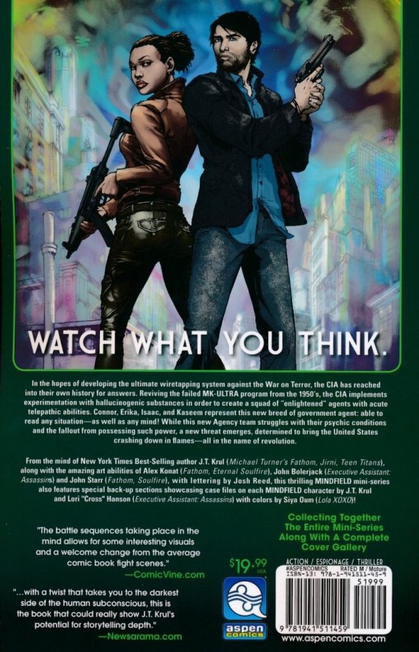 MINDFIELD VOL 01 TP [9781941511459] **promocja TOMY**