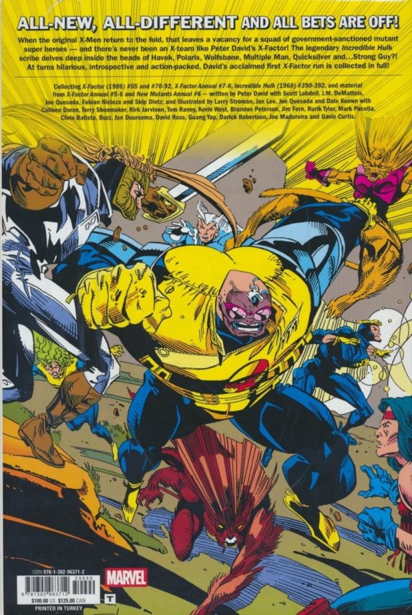 X-FACTOR BY PETER DAVID OMNIBUS VOL 01 HC [VARIANT] [9781302963712]